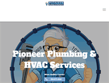 Tablet Screenshot of pioneerplumbing.com